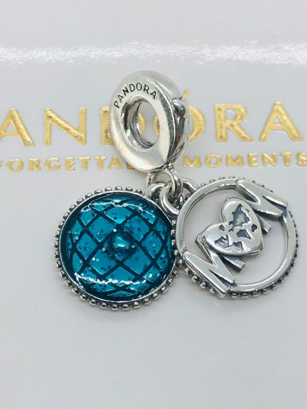 Pandora Glitter Globe Mom Dangle Charm